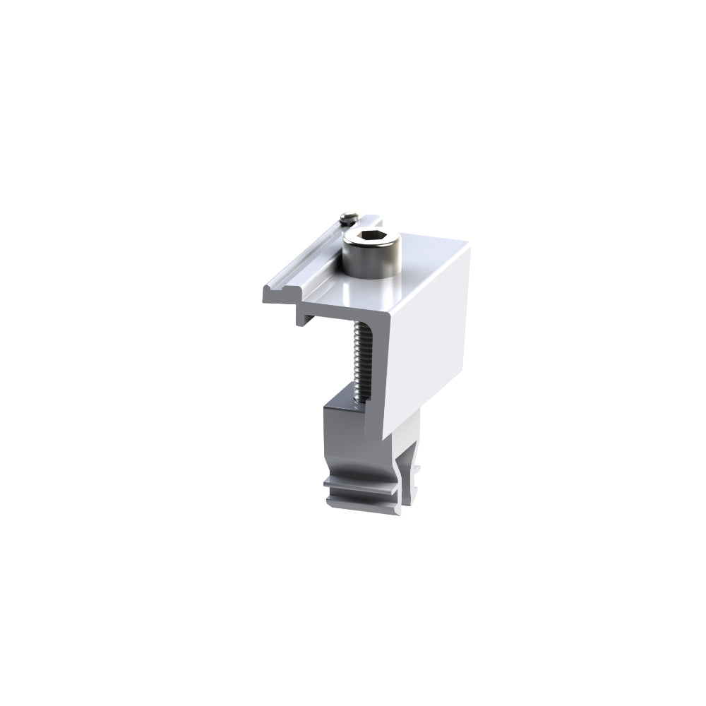 Alumero AS 2.1 end clamp Click with pin height adjustable