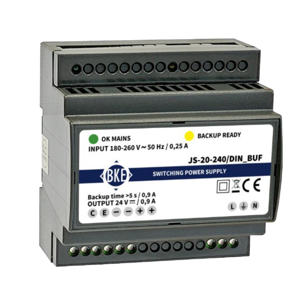 Power supply 20W with UPS function for DIN rail