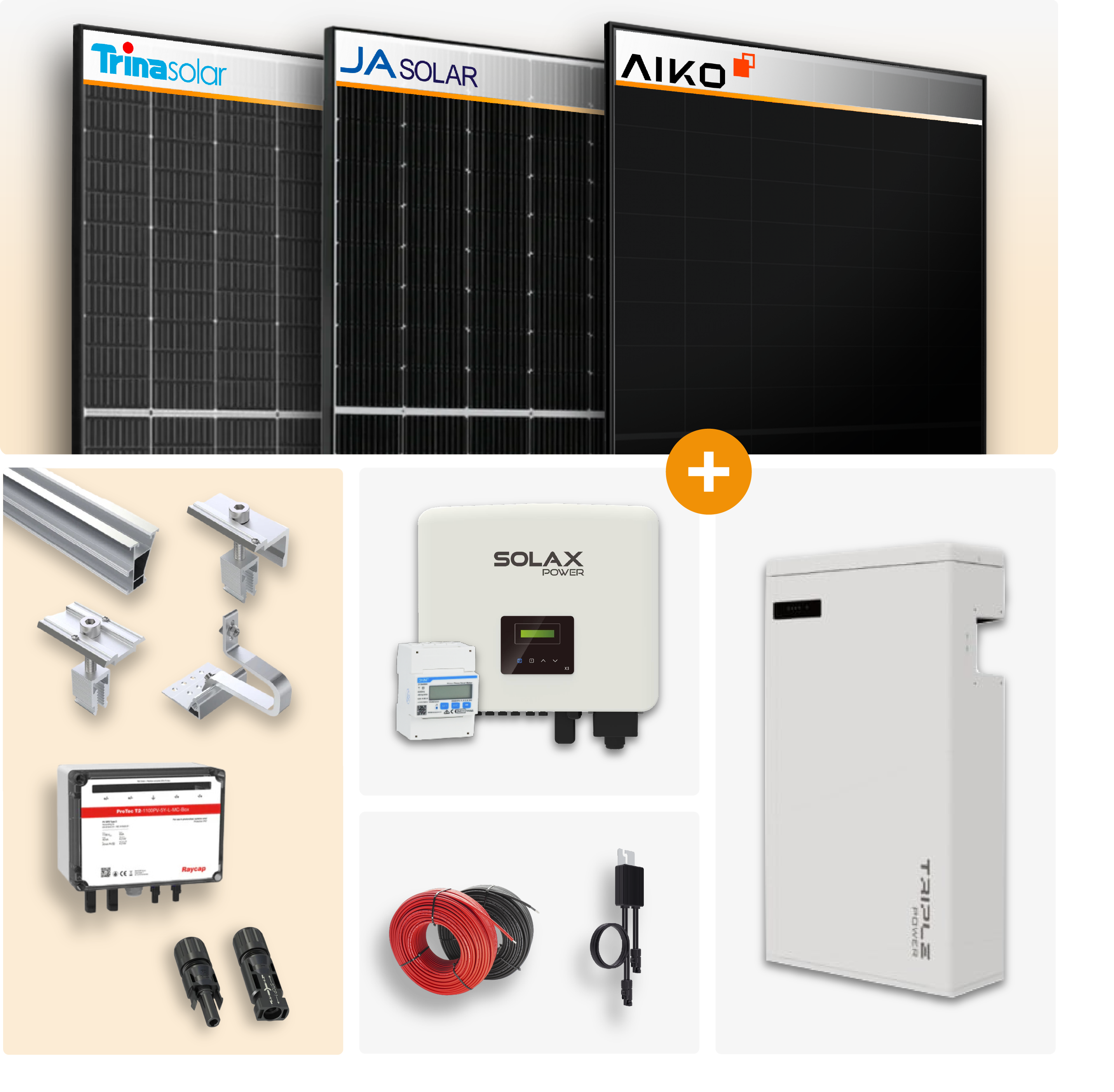 SOLAX POWER 5-15 kWp photovoltaic system complete set