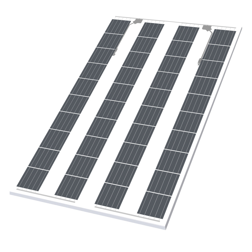 Sonnenkraft double glass module without frame, bifacial 200 Wp (2 x 4 mm) with 40 full cells