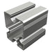 Varista mounting rail 100x80 length 6 meters aluminum grey