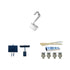 BKW12 tile roof (with support profiles, C hooks and clamps) for 4 modules