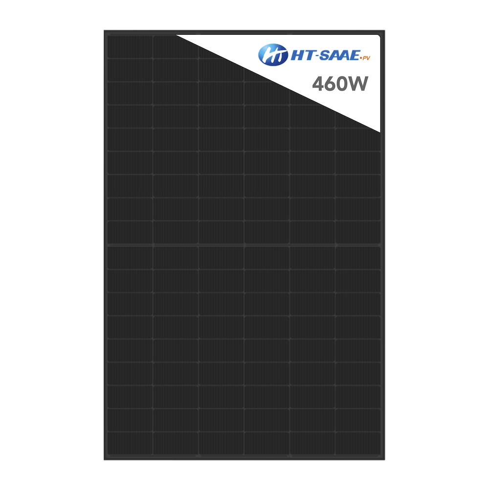 HT-SAAE 460W Doppelglas | Bifazial | Full Black Modul (HT54-18X(ND)-F-460)